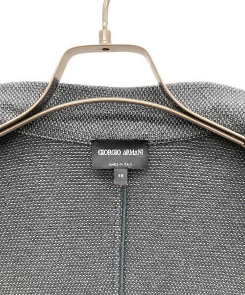 GIORGIO ARMANI（ジョルジョアルマーニ）GIORGIO ARMANI (ジョルジョアルマーニ) カシミヤブレンドマオカラージャケット グレー サイズ:48の古着・服飾アイテム