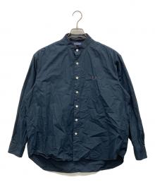 FRED PERRY（フレッドペリー）の古着「スタンドカラーシャツ」｜ネイビー