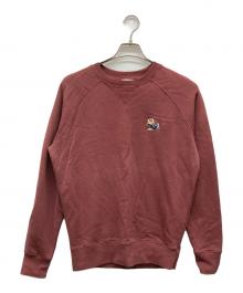 maison kitsune（メゾンキツネ）の古着「DRESSED FOX スウェットシャツ」｜レッド