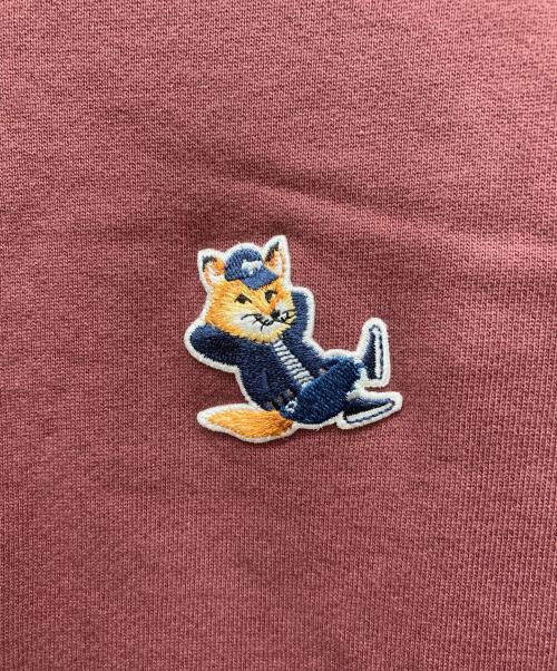 maison kitsune（メゾンキツネ）MAISON KITSUNE (メゾンキツネ) DRESSED FOX スウェットシャツ レッド サイズ:XSの古着・服飾アイテム