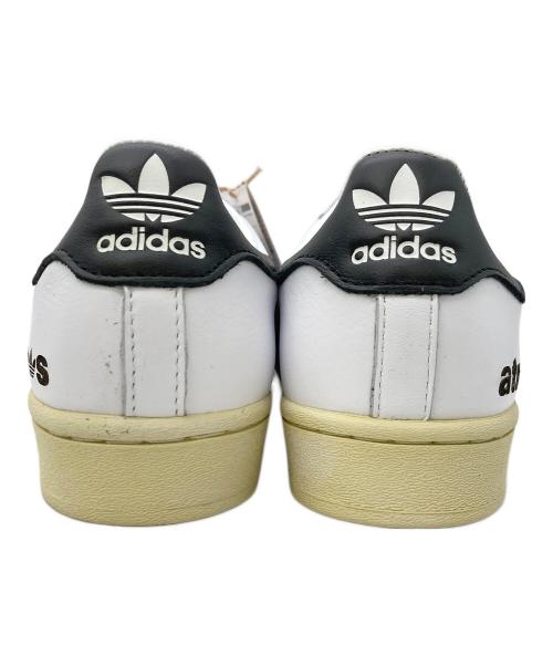 adidas（アディダス）adidas (アディダス) atmos (アトモス) SUPER STAR ホワイト×ブラック サイズ:US 7の古着・服飾アイテム