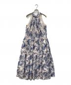 Estella.Kエステラケー）の古着「Positano Belted long Dress」｜スカイブルー