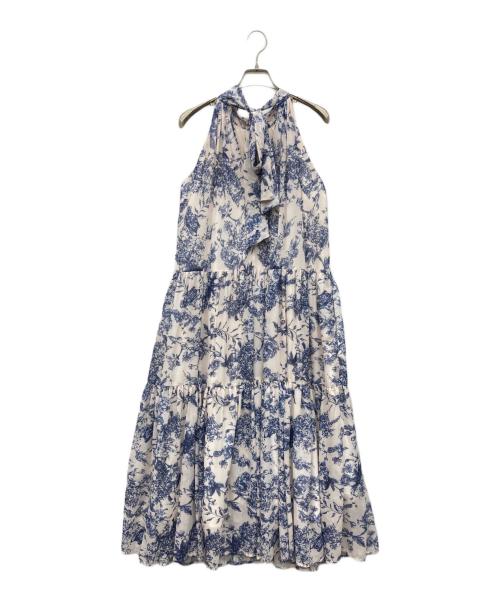 Estella.K（エステラケー）Estella.K (エステラケー) Positano Belted long Dress スカイブルー サイズ:Fの古着・服飾アイテム