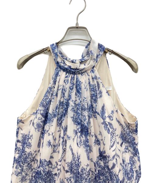 Estella.K（エステラケー）Estella.K (エステラケー) Positano Belted long Dress スカイブルー サイズ:Fの古着・服飾アイテム