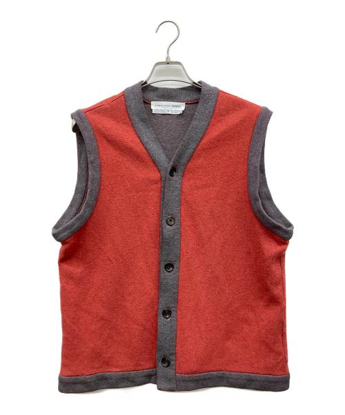 COMME des GARCONS SHIRT（コムデギャルソンシャツ）COMME des GARCONS SHIRT (コムデギャルソンシャツ) ベスト グレー×オレンジ サイズ:Mの古着・服飾アイテム