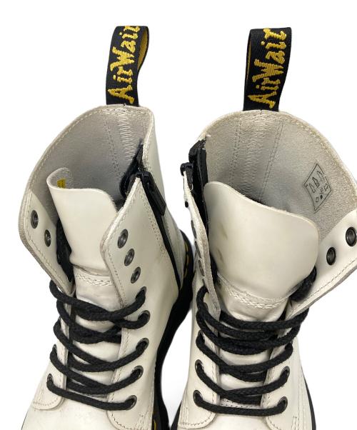 Dr.Martens（ドクターマーチン）Dr.Martens (ドクターマーチン) JADON8ホールブーツ ホワイト サイズ:6UKの古着・服飾アイテム
