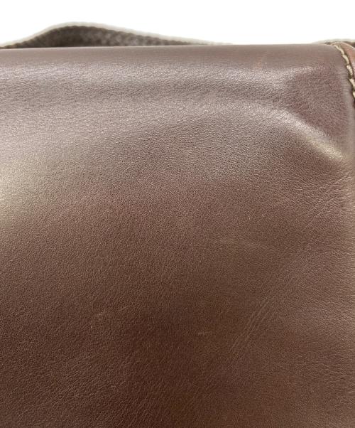 GUCCI（グッチ）GUCCI (グッチ) ワンショルダーレザーバッグ ブラウンの古着・服飾アイテム