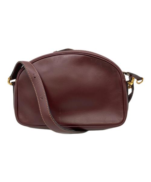 Cartier（カルティエ）Cartier (カルティエ) マストラインショルダーバッグ ボルドーの古着・服飾アイテム