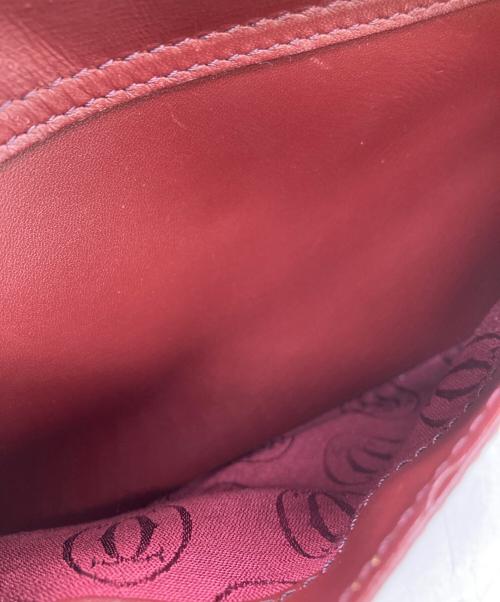 Cartier（カルティエ）Cartier (カルティエ) マストラインショルダーバッグ ボルドーの古着・服飾アイテム