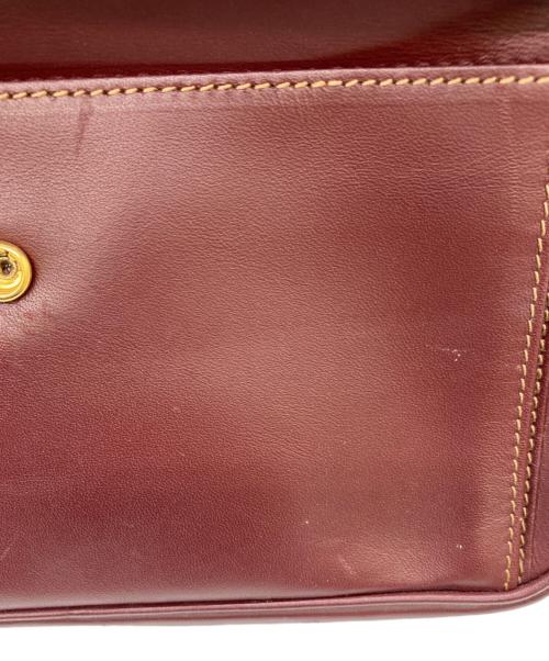 Cartier（カルティエ）Cartier (カルティエ) マストラインショルダーバッグ ボルドーの古着・服飾アイテム