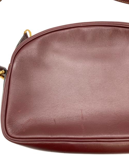 Cartier（カルティエ）Cartier (カルティエ) マストラインショルダーバッグ ボルドーの古着・服飾アイテム