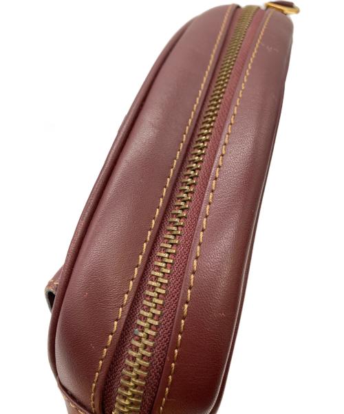 Cartier（カルティエ）Cartier (カルティエ) マストラインショルダーバッグ ボルドーの古着・服飾アイテム