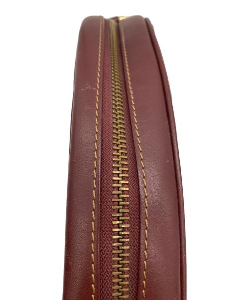 Cartier（カルティエ）Cartier (カルティエ) マストラインショルダーバッグ ボルドーの古着・服飾アイテム
