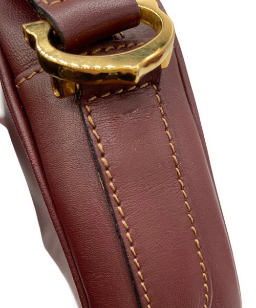 Cartier（カルティエ）Cartier (カルティエ) マストラインショルダーバッグ ボルドーの古着・服飾アイテム