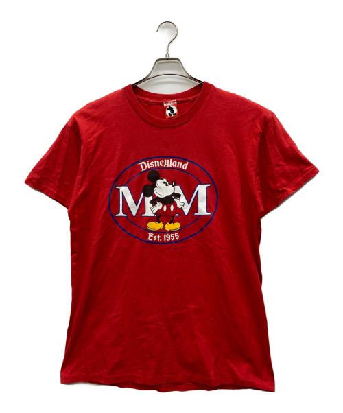 MICKEY（ミッキー）MICKEY (ミッキー) プリントTシャツ レッド サイズ:LARGEの古着・服飾アイテム