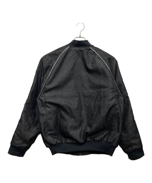 adidas（アディダス）adidas (アディダス) デニムブルゾン ブラック サイズ:XSの古着・服飾アイテム