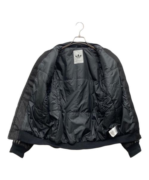 adidas（アディダス）adidas (アディダス) デニムブルゾン ブラック サイズ:XSの古着・服飾アイテム