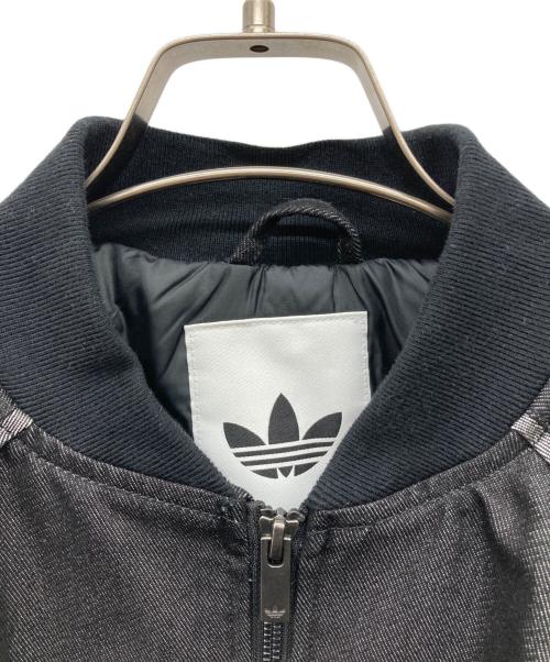 adidas（アディダス）adidas (アディダス) デニムブルゾン ブラック サイズ:XSの古着・服飾アイテム