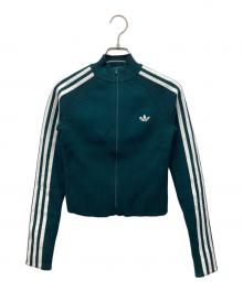 adidas（アディダス）の古着「アディカラー スリーストライプス スリム ニット トラックトップ」｜グレー