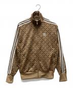 adidasアディダス）の古着「モノグラム トラックトップ ジャージ」｜カーキ