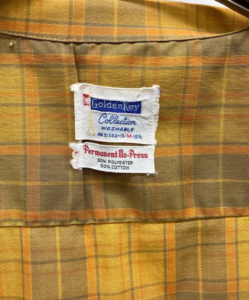 GOLDENKEY（ゴールデンキー）goldenkey (ゴールデンキー) コットンポリボックスシャツ イエロー サイズ:Mの古着・服飾アイテム