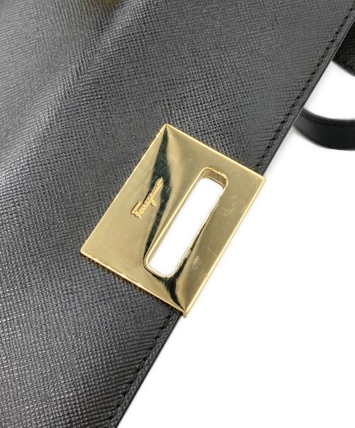 Salvatore Ferragamo（サルヴァトーレ フェラガモ）Salvatore Ferragamo (サルヴァトーレ フェラガモ) ガンチーニ ブラックの古着・服飾アイテム