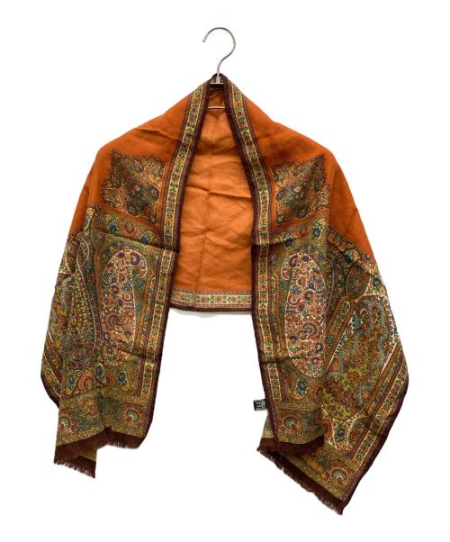 ETRO（エトロ）ETRO (エトロ) ペイズリー柄スカーフ ブラウンの古着・服飾アイテム