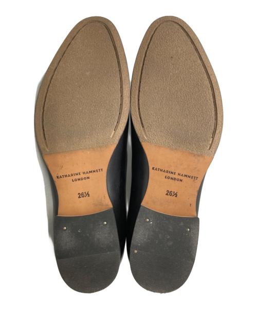 KATHARINE HAMNETT（キャサリンハムネット）KATHARINE HAMNETT (キャサリンハムネット) レザーシューズ ブラック サイズ:26 2/1の古着・服飾アイテム