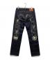 EVISU (エヴィス) パッチワーク刺繍大黒インサートレギュラーフィットジーンズ インディゴ サイズ:W29×L34：35000円