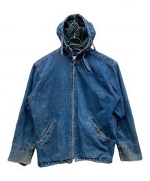 ST JOHN'S BAY（セントジョンズベイ）の古着「フーデッドデニムボンバージャケット」｜インディゴ