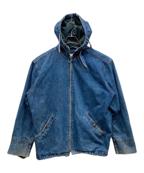ST JOHN'S BAY（セントジョンズベイ）ST JOHN'S BAY (セントジョンズベイ) フーデッドデニムボンバージャケット インディゴ サイズ:Ｍの古着・服飾アイテム