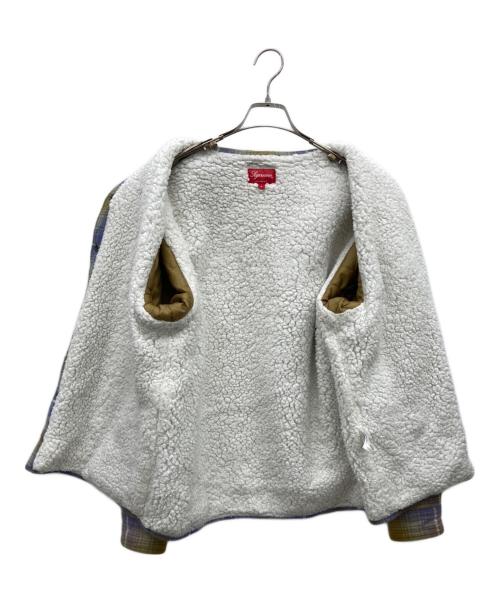 SUPREME（シュプリーム）Supreme (シュプリーム) shearling lined flannel shirt マルチカラー サイズ:Sの古着・服飾アイテム