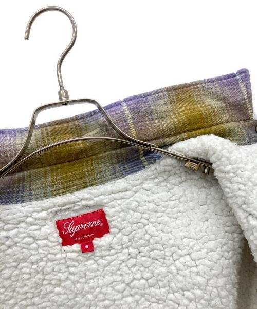 SUPREME（シュプリーム）Supreme (シュプリーム) shearling lined flannel shirt マルチカラー サイズ:Sの古着・服飾アイテム