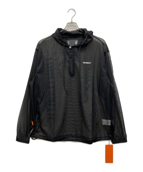 TIGHTBOOTH PRODUCTION（タイトブースプロダクション）TIGHTBOOTH PRODUCTION (タイトブースプロダクション) LABEL LOGO SHEER PARKA ブラック サイズ:M 未使用品の古着・服飾アイテム
