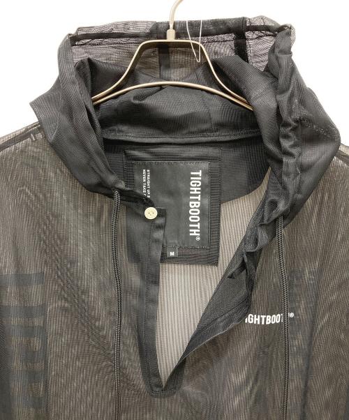TIGHTBOOTH PRODUCTION（タイトブースプロダクション）TIGHTBOOTH PRODUCTION (タイトブースプロダクション) LABEL LOGO SHEER PARKA ブラック サイズ:M 未使用品の古着・服飾アイテム