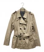 BURBERRY BLACK LABELバーバリーブラックレーベル）の古着「ショートトレンチコート」｜ベージュ