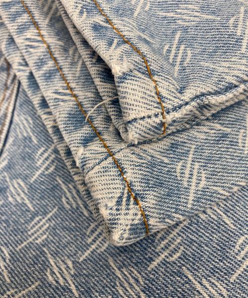 DAILY PAPER（デイリーペーパー）DAILY PAPER (デイリーペーパー) オーバーパターンデニムパンツ インディゴ サイズ:Mの古着・服飾アイテム