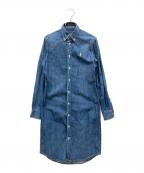 RALPH LAURENラルフローレン）の古着「デニムシャツワンピース」｜インディゴ