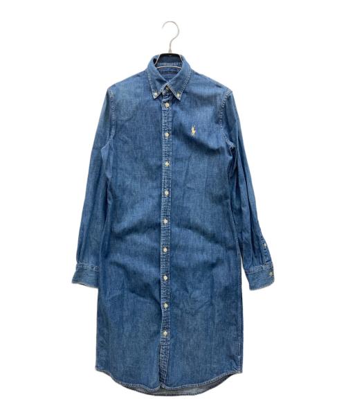 RALPH LAUREN（ラルフローレン）RALPH LAUREN (ラルフローレン) デニムシャツワンピース インディゴ サイズ:Sの古着・服飾アイテム