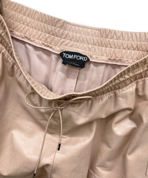 TOM FORD（トムフォード）TOM FORD (トムフォード) ラムレザーパンツ ピンク サイズ:36の古着・服飾アイテム