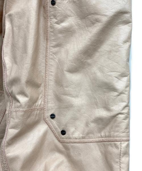 TOM FORD（トムフォード）TOM FORD (トムフォード) ラムレザーパンツ ピンク サイズ:36の古着・服飾アイテム