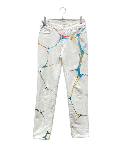 STELLA McCARTNEY（ステラマッカートニー）STELLA McCARTNEY (ステラマッカートニー) Boyfriend Denim White Marble Wash ホワイト サイズ:26の古着・服飾アイテム