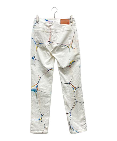 STELLA McCARTNEY（ステラマッカートニー）STELLA McCARTNEY (ステラマッカートニー) Boyfriend Denim White Marble Wash ホワイト サイズ:26の古着・服飾アイテム