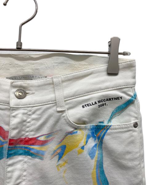 STELLA McCARTNEY（ステラマッカートニー）STELLA McCARTNEY (ステラマッカートニー) Boyfriend Denim White Marble Wash ホワイト サイズ:26の古着・服飾アイテム