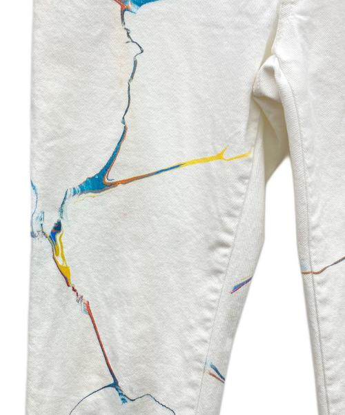 STELLA McCARTNEY（ステラマッカートニー）STELLA McCARTNEY (ステラマッカートニー) Boyfriend Denim White Marble Wash ホワイト サイズ:26の古着・服飾アイテム
