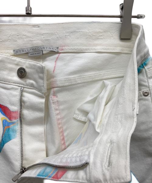 STELLA McCARTNEY（ステラマッカートニー）STELLA McCARTNEY (ステラマッカートニー) Boyfriend Denim White Marble Wash ホワイト サイズ:26の古着・服飾アイテム