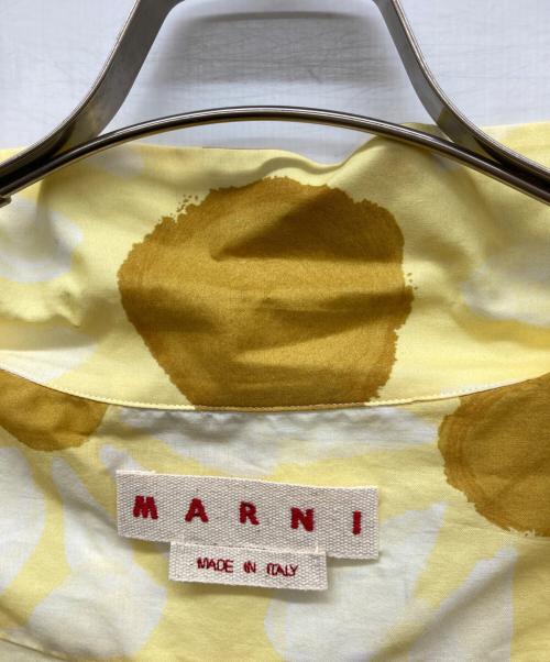 MARNI（マルニ）MARNI (マルニ) 花柄オープンカラーシャツ イエロー サイズ:38の古着・服飾アイテム