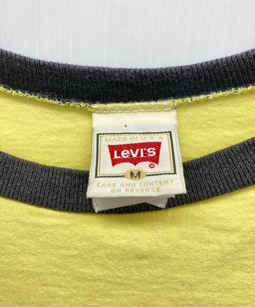LEVI'S（リーバイス）LEVI'S (リーバイス) 90s リンガーTシャツ イエロー サイズ:Mの古着・服飾アイテム