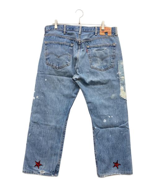LEVI'S（リーバイス）LEVI'S (リーバイス) パッチワークデニムパンツ インディゴ サイズ:38×29の古着・服飾アイテム