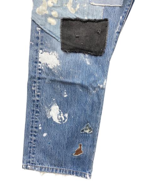 LEVI'S（リーバイス）LEVI'S (リーバイス) パッチワークデニムパンツ インディゴ サイズ:38×29の古着・服飾アイテム
